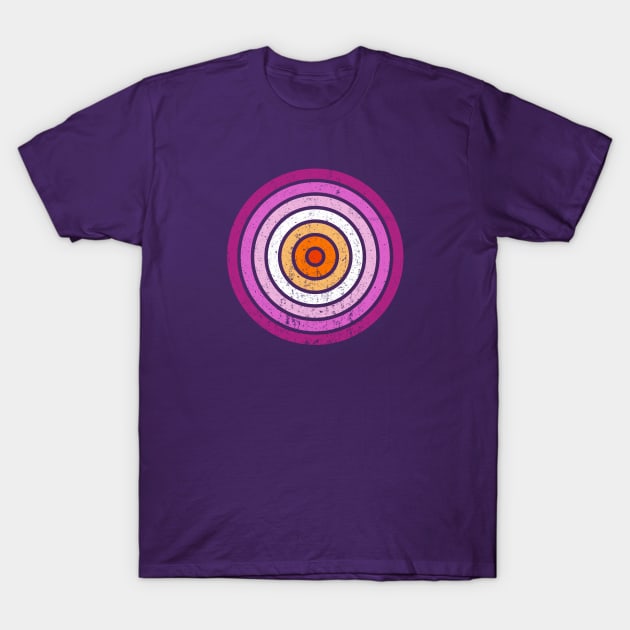 Lesbian Pride Circles of Life T-Shirt by DADDY DD